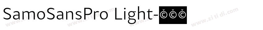 SamoSansPro Light字体转换